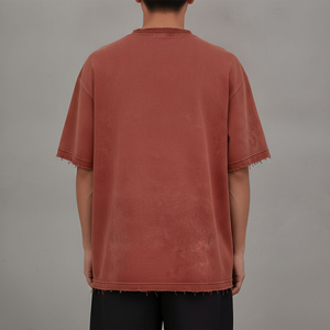 100% Cotton Heavyweight Oversized Men's Long Length T-<b>Shirt</b> Custom Print Digital Printing Breathable Anti-Pilling High Quality - Product Image 2