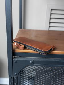 Vintage Cowhide Leather <b>Glasses</b> <b>Case</b> Luxury Handmade Pouch Slim Soft <b>Reading</b> Spectacles Protector Cover Bag LGC-0016 - Product Image 6