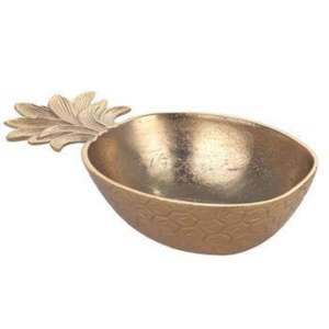 Tazón Decorativo con Forma de Hoja, Accesorios de Mesa, Tazones para Aperitivos y Galletas, Plato de Hoja Plateada, Artesanía Metálica, Tazón Hecho a Mano, Artículos de Decoración para el Hogar - Product Image 2