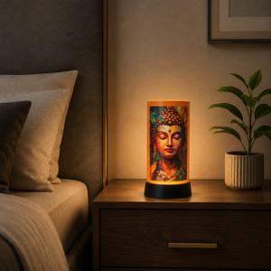 Buddha LED <b>Table</b> <b>Lamp</b> Spiritual Night Light Warm Glow Meditation Decor Decorative Bedside <b>Lantern</b> Living Room Home Office Gift - Product Image 3