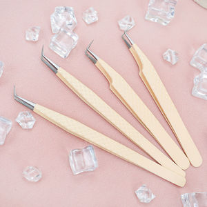 Pinces antistatiques de haute qualité au design supérieur, pinces courbées en acier inoxydable pour extensions de cils, outils - Product Image 6