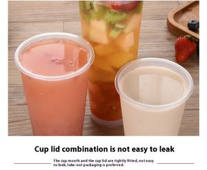 Gobelet en plastique PP rigide personnalisé avec logo YAMAT, gobelet à smoothie jetable givré, gobelet à thé au lait à bulles en forme <span class=keywords><strong>de</strong></span> U - Product Image 3