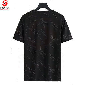 High Quality Men's Casual Loose Short Sleeve Summer Eco-Friendly T-shirt Customized Breathable Printed & Customized Design - Product Image 3