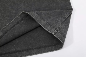 Cheap Price Breathable Fitted Washed Heavyweight Tee Women Men <b>Drop</b> Shoulder Wholesale Stone <b>Acid</b> Wash T Shirt - Product Image 6