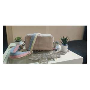 Bolsa de Mano Redonda de Lona de Algodón, Gran Capacidad, Ecológica, Bolso de Hombro Elegante de Tela para Mujer, Uso Diario, Viajes - Product Image 2