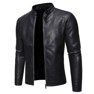 Premium <b>Men</b> <b>Leather</b> <b>Jacket</b> Slim Fit Stylish Biker <b>Jacket</b> Classic ZIP Up Motorcycle <b>Jacket</b> High Quality Faux <b>Leather</b> Outerwear - Product Image 1