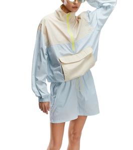 Chaqueta de nailon de alta calidad para mujer, cortavientos decorativo bordado personalizado, forro estampado transpirable, ropa de calle fina a prueba de viento - Product Image 3