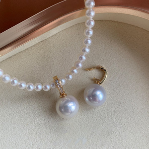 Natural Freshwater <b>Edison</b> Pearl Universal Buckle Pendant Retro Multi-functional Extreme Strong <b>Light</b> Fashion Jewelry Sets - Product Image 1