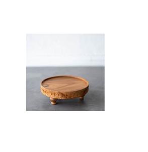 Support à gâteau en bois massif écologique pour une décoration intérieure durable et la présentation de desserts - Product Image 1