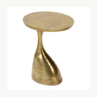 Table d'appoint en métal la plus vendue, élégante, nouvelle arrivée, mobilier de maison moderne de luxe personnalisé, design antique, fournisseur OEM ODM pour l'exportation