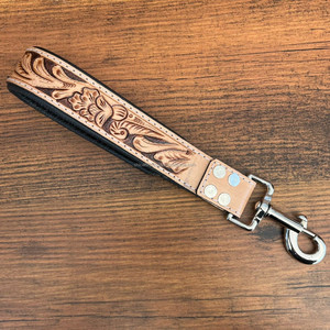 Los suministros para mascotas más vendidos, correa de tráfico de cuero de vaca mecanizada a mano, correa corta para entrenamiento de perros, mango acolchado de tráfico - Product Image 2