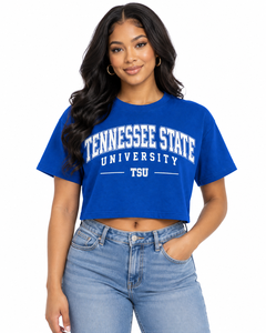 Camiseta Corta Personalizada para Mujer, Corte Holgado, Algodón, Diseño Universitario, Top Corto con Estampado, Marca Privada, Ropa Urbana, OEM - Product Image 3