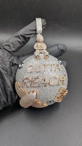 Colgante de Moissanita Personalizado con Nombre Estilo Hip Hop, Plata 925, Joyería Fina Unisex, Colgantes y Dijes - Product Image 3