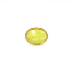 3.9 Carat Oval Cut Yellow Sapphire Loose Gemstone for Fine Jewelry - Product Image 2