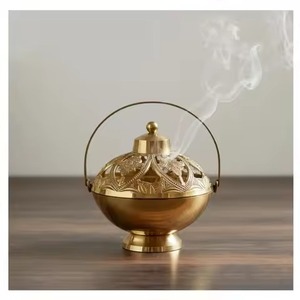 Post Modern Style Durable Brass Incense <b>Burner</b> Temple Worship Prayer Meditation Altar Church Decorative Incense <b>Burner</b> - Product Image 3