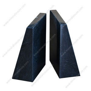 Sujetalibros de Mármol Natural Grabado, Hechos a Medida, Diseño Moderno, Color Negro Intenso, Forma Irregular 6x4, para Decoración y Regalos - Product Image 4