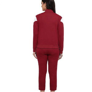 Women Two Piece Stand Collar Tracksuit <b>Zip</b> <b>Up</b> <b>Jacket</b> And Jogger Pants Casual Streetwear Wholesale Supplier - Product Image 3
