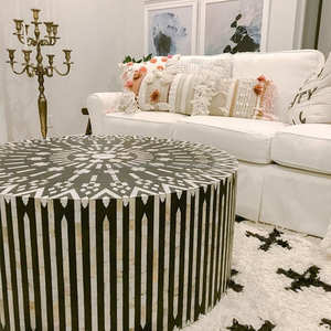 Mesas de centro con incrustaciones de hueso únicas de Home Essentials YourLove - Product Image 1