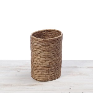Woven Rattan <b>Rectangle</b> Eco-Friendly Waste Paper Bin Handmade <b>Storage</b> <b>Baskets</b> Modern Multifunction Artex Green Earth Made Vietnam - Product Image 4
