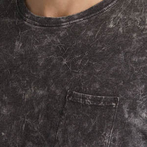 T-shirt décontracté à manches courtes pour homme, col rond, coupe classique, jersey de coton tricoté, motif uni, tie-dye - Product Image 2