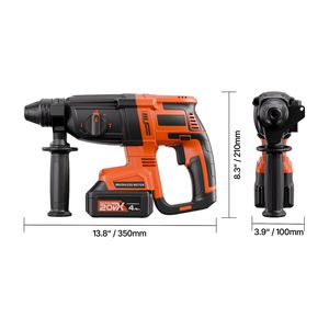 Trapano a percussione rotativo a batteria agli ioni di litio da 20V senza spazzole # # # #   Kit di Utensili Elettrici # # # #   Leggero # # # #   SDS Plus" - Product Image 5