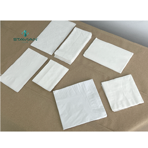 15gsm Virgin <b>Pulp</b> Eco-Friendly High Quality 230x230mm Napkin 500 Sheets/Pack CCB PE Bag White Color Box Tissue Style - Product Image 6