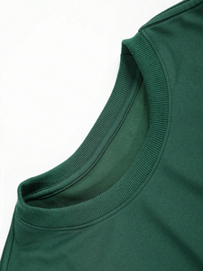 T-shirt décontracté et élégant pour homme, tendance estivale, à manches courtes, coupe ample, col rond, grande taille, 100 % coton, imprimé sur le devant - Product Image 4