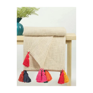 Plaid de canapé moderne rouge chaud en chenille acrylique haute densité 70x90 pouces, toutes saisons, avec franges, résistant à la décoloration, durable, textiles de qualité supérieure - Product Image 5