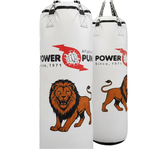 Sac de frappe en cuir pour professionnels du fitness, sac de frappe lourd de 25 kg pour l'entraînement en salle de sport, kickboxing, MMA, Muay Thai - Product Image 2