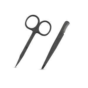 Slanted pointed tip <b>eyebrow</b> <b>tweezer</b> use for grooming <b>eyebrows</b> chin hair stainless steel high quality Scissor custom logo - Product Image 1