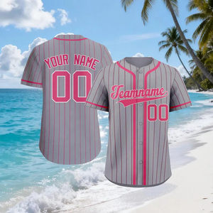 Camisetas de béisbol personalizadas con estampado 3D, talla grande, unisex, con rayas anchas, nombre personalizado, número, logotipo del equipo - Product Image 4