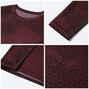 Custom Printed <b>Compression</b> <b>Shirt</b> <b>Men</b> Long Sleeve Workout Gym Wear OEM Manufacturer - Product Image 5