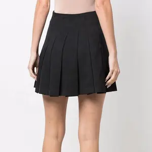 100% трикотажная Женская юбка из полиэстера с высокой талией