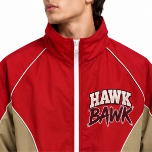 Men Windbreaker <b>Jacket</b> Premium Waterproof Sporty <b>Racer</b> <b>Jacket</b> Zipper Stand Collar Windproof Polyester Autumn Wear <b>Jacket</b> - Product Image 4