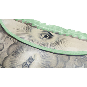 Delantal de tela personalizado para Maestro Masón con ribete verde, correa ajustable para bolsas, estilo clásico, color sólido, resistente al agua, 3D - Product Image 3