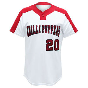Maillot de baseball unisexe adulte en polyester respirant, sublimation rouge, blanc et marine, vêtements de sport - Product Image 6
