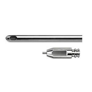 Cannule injecteur à pointe arrondie avec raccord Luer Lock 4,0 mm x 20 cm en acier inoxydable, instruments de liposuccion cosmétique - Product Image 1