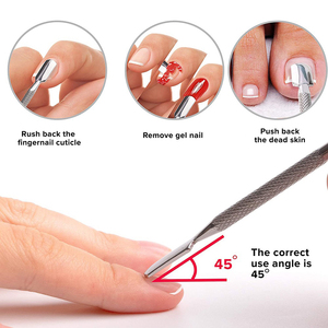 Double End <b>Nail</b> Care <b>Tool</b> Cuticle Cleaner Professional <b>Nail</b> <b>Tool</b> Cuticle Pusher For Salon <b>Nail</b> Care <b>Tool</b> Cuticle Pusher - Product Image 3