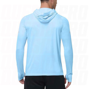 Men UPF 50+ Sun <b>Hoodie</b> <b>UV</b> <b>Protection</b> Long Sleeve Fishing Shirts Rash Guard Lightweight Breathable Quick Dry Moisture Wicking - Product Image 2