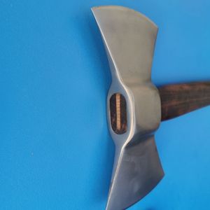 Hache à main industrielle en acier à haute teneur en carbone, à dos plat, lame de 3-5 pouces, outil portable d'extérieur avec manche en bois pour le camping et la coupe du bois - Product Image 6