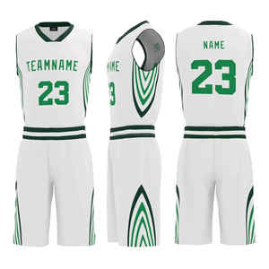 Uniformes de basket-ball personnalisés de haute qualité pour hommes, nouveau style, respirants, anti-humidité, grandes tailles, sans manches et avec numéro d'équipe - Product Image 5