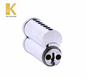 Cerradura de cilindro con logotipo personalizado disponible, latón cromado satinado, 7 pines, ranura M, SFIC, para seguridad de puertas - Product Image 6