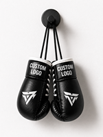 Gants de boxe miniatures personnalisés avec logo |   Ornement de voiture léger et imperméable, accessoires pour rétroviseur |   Cuir PU