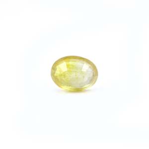 3.9 Carat Oval Cut Yellow Sapphire Loose Gemstone for Fine Jewelry - Product Image 2
