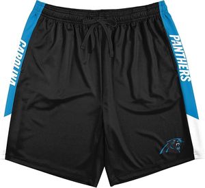 Pantalones Cortos Deportivos Duraderos de Poliéster Negro de los Jacksonville Jaguars, Bordados, con Franjas Laterales Color Verde Azulado y Logotipo del Equipo - Product Image 5