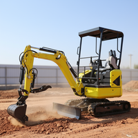 Excavator Mini Profesional Powston 1,6 Ton, Mesin KUBOTA D902, Berat Mesin 1,24 Ton.