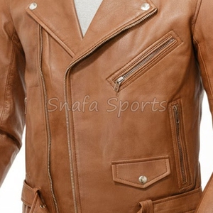 High Quality Classic Biker Leather Jacket for Men High Quality Fashion Design Wear Best Jackets For Sale - Product Image 3