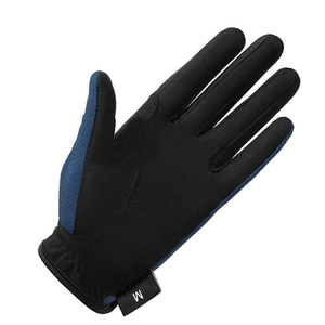 Gants d'équitation unisexes pour adultes de qualité supérieure, bleu marine, en maille respirante, tissu antidérapant, paume en spandex élastique - Product Image 5