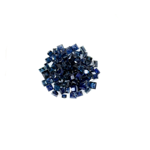 Natural Untreated Blue Sapphire Calibrated Squares 3.5mm, Natural Loose Faceted Square Blue Sapphire Gemstone For Jewelry Making - Product Image 4