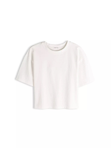 Camiseta Corta Oversize para Mujer, 100% Algodón, Manga Corta, Estilo Casual, Top Corto, Logotipo Personalizado, Ropa Urbana, Venta al Por Mayor, OEM - Product Image 4